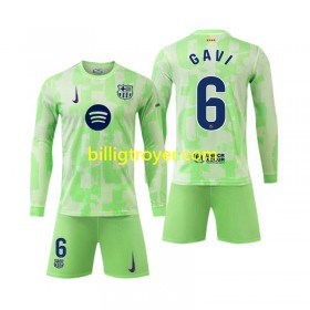 Billige Fotballdrakter FC Barcelona Gavi 6 Barn Tredjedraktsett 2024/25 Langermet